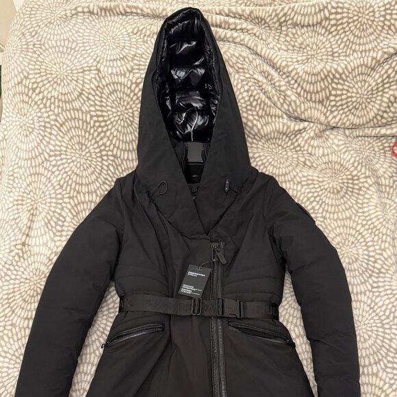 Rudsak MUSA WOMEN'S FITTED DOWN PARKA WITH REMOVABLE FAUX FUR - Picture 1 of 14